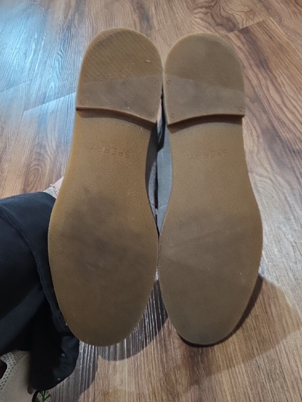 Sperry Leather Light Gray Suede Penny Loafers Size 8.5 - Picture 6 of 6